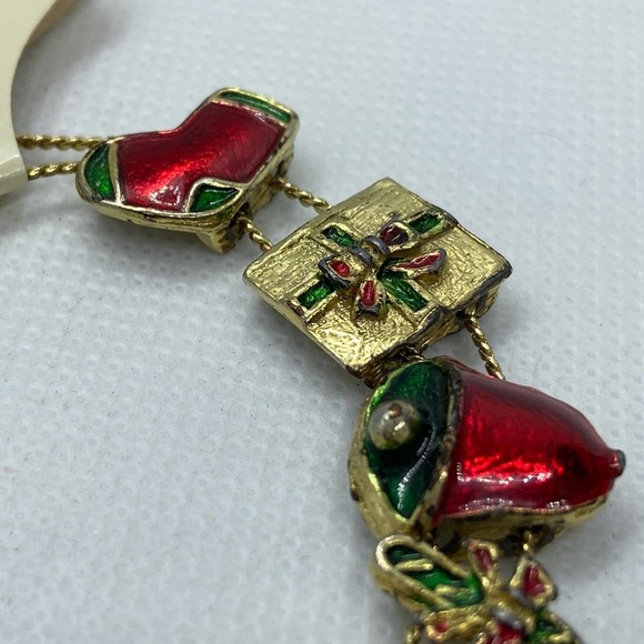 Vintage Christmas Character and Elements Charm Bracelet New with Tags!* - Picture 6 of 14